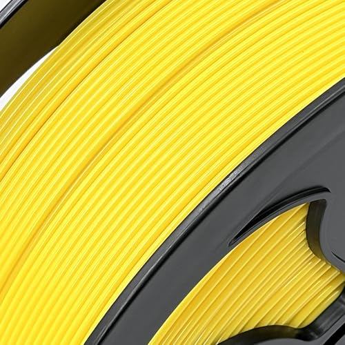 Image of Yellow PLA Basic 1.75mm 1kg Spool 600mm /s HighSpeed 3D Printer Filament FDM | Smooth finish Neatly wound Hide layer lines Low warping No tangle Fast 1kg spool 2.2lbs AMS compatible Bambu Snapmaker