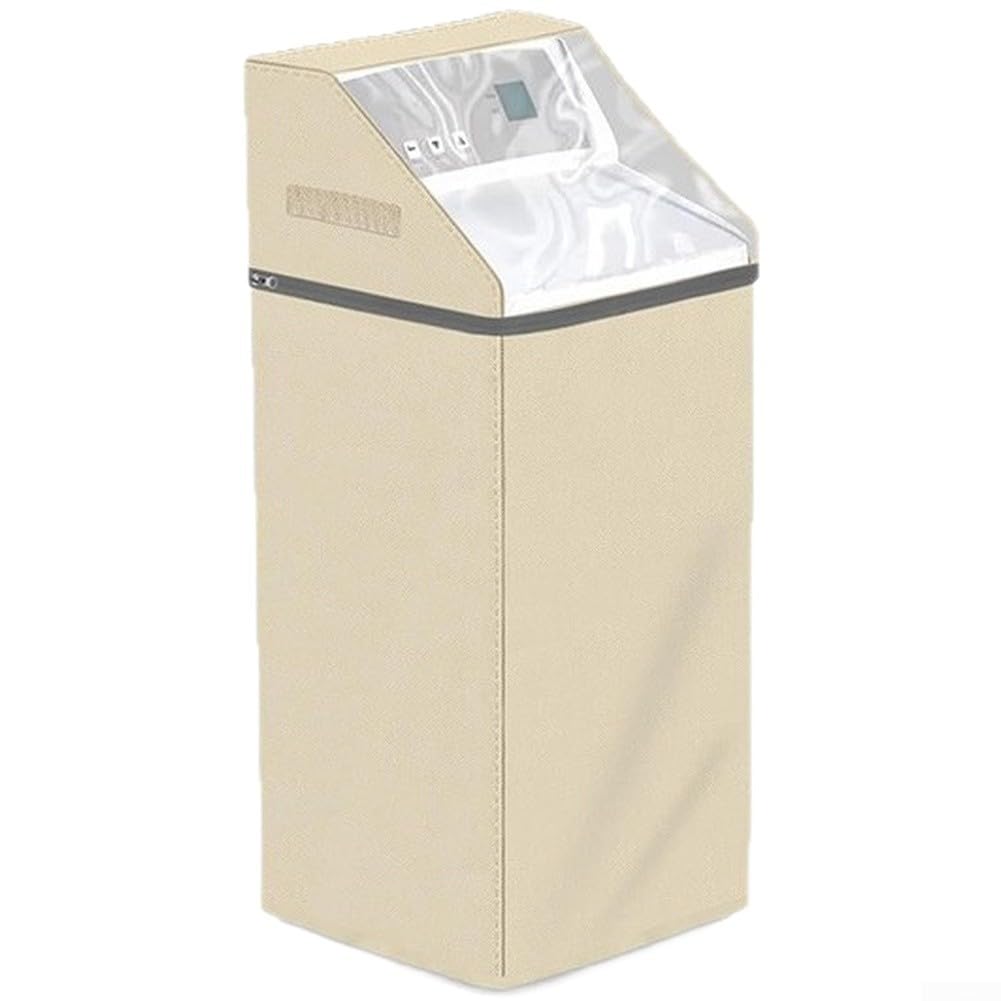 Copertura per serbatoio addolcitore d'acqua per esterni, copertura per addolcitore d'acqua resistente, tripli strati con finestra in PVC trasparente, 40 x 50 x 119 cm