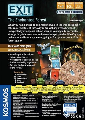 EXIT: The Enchanted Forest juego de mesa escape miniatura 2