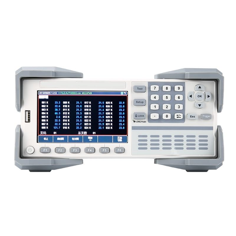 Registrador de datos de temperatura multicanal, LCD de 4,3" con escaneo rápido de 500 ms for pruebas industriales, de motores y de electrodomésticos