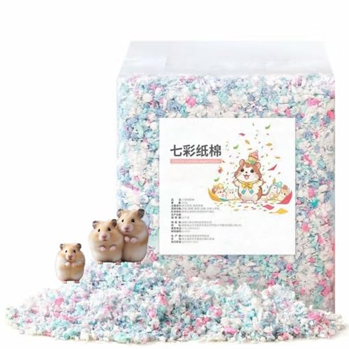 ハムスター 床材 紙 無塵 ハムスター マット 小動物 床材 造景綿柔らかい紙綿 天然素材 紙 超ふわふわ 保温する 消臭 快適 通気性 吸水性うさぎ マット ハムスター モルモット ウサギ ハリネズミ フクロモモンガ 小動物用 床材 (C)