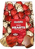 Reeces Valentines Milk Chocolate Peanut Butter Hearts Treats - 1.5 LB of Red & Gold Foil Wrapped Delights, Ideal for Bulk Candy, Holiday Gift Basket Filler, and a Chocolate Gift Box for a Sweet Valentine's Celebration (Approx. 60 pcs)
