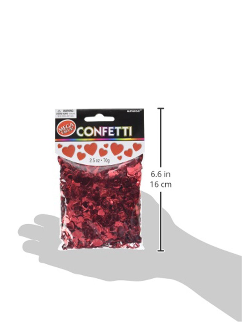 Amscan – Confettis Cœurs Métallisés Or – Sachet De 14 G – Décoration De Fête Et événements – Petits éléments, Attention étouffement