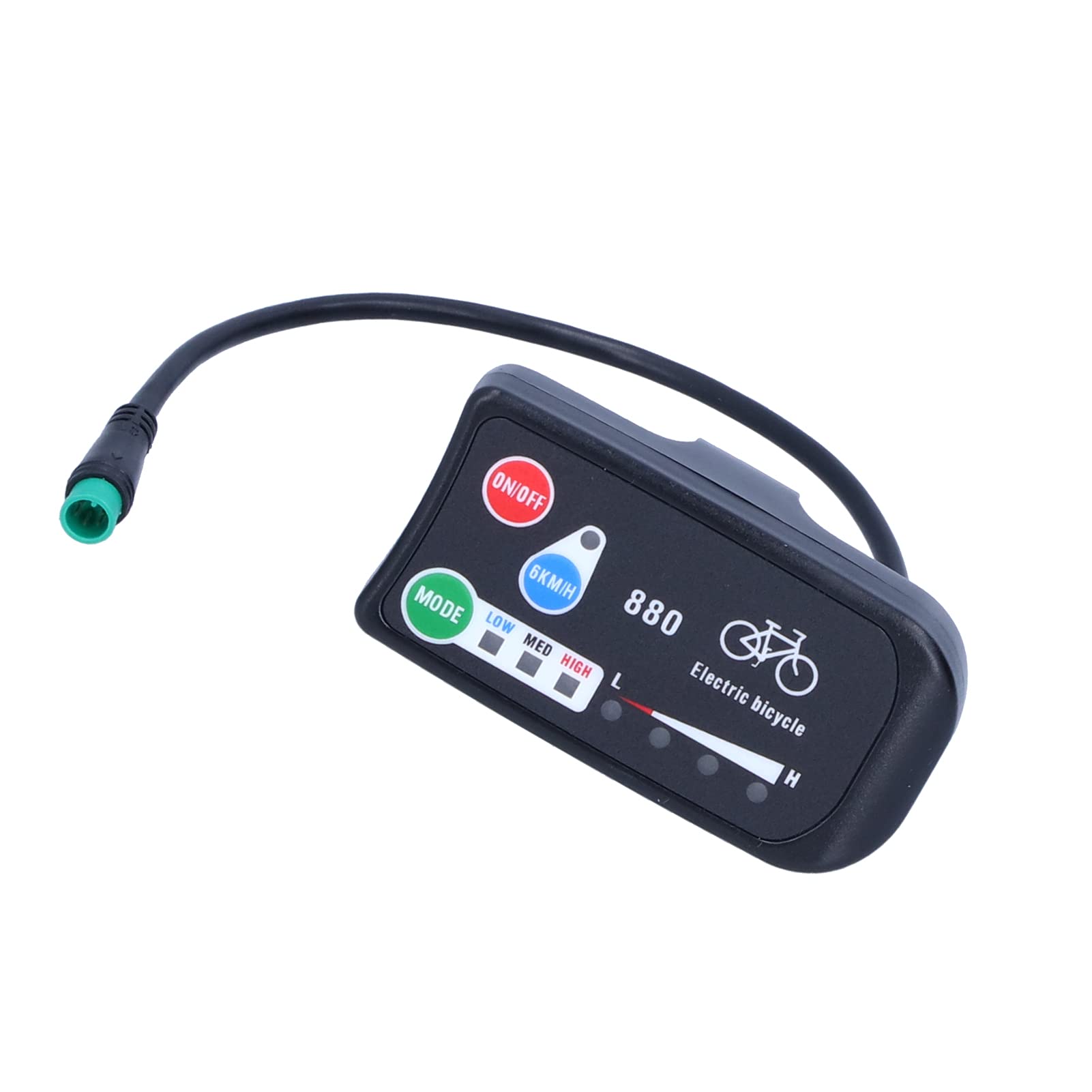 Elektrofahrrad-Display, 36V 48V Intelligent Control Panel Display Smart Control Panel Display Wasserdichter Anschluss für KT-LED880-Display, E-Bike-Messgerät, für DIY-Elektrofahrrad-Controller