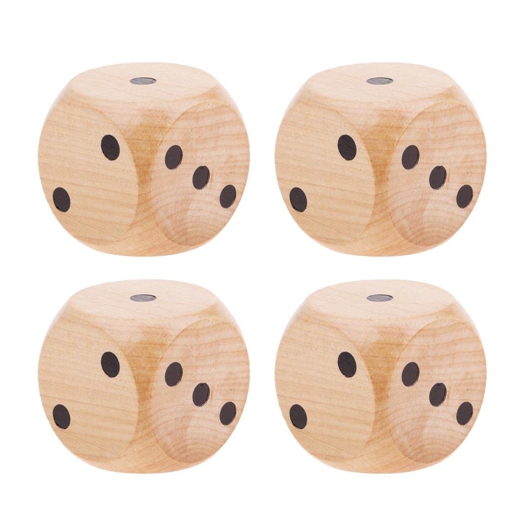 Jeu de dés de Jeu, 4 Jeux D6 à Six Faces 5 cm for Le Camping et de Nombreux Jeux