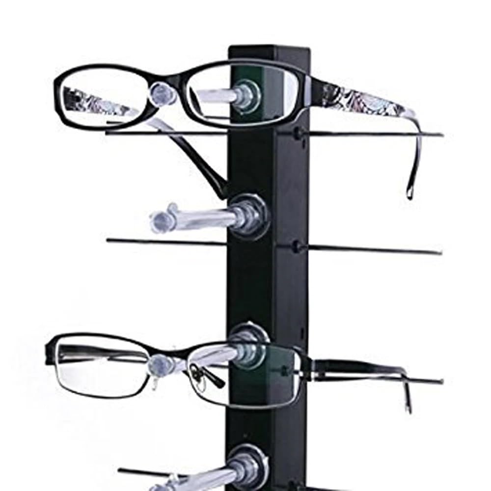 Stojak na okulary Fashion Design 6 par czarnych okularów przeciwsłonecznych Oko Ramki do okularów Stojak na okulary Uchwyt na ladę Stojak ekspozycyjny Uchwyt na okulary przeciwsłoneczne