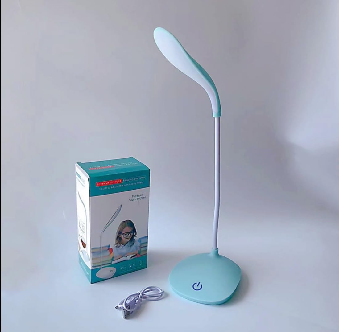 BHAJANLAL GREENERY Led Touch On/off Switch Desk Lamp/Student Study Reading Dimmer Rechargeable Led Table Lamps White Pack of 1-image-25