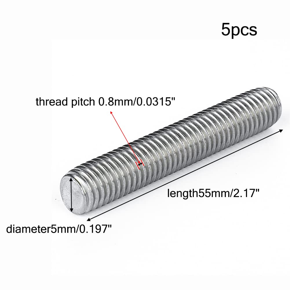 Asta Filettata In Acciaio Inossidabile 304 M2 M2.5 M3 M4 M5 - Foto 6