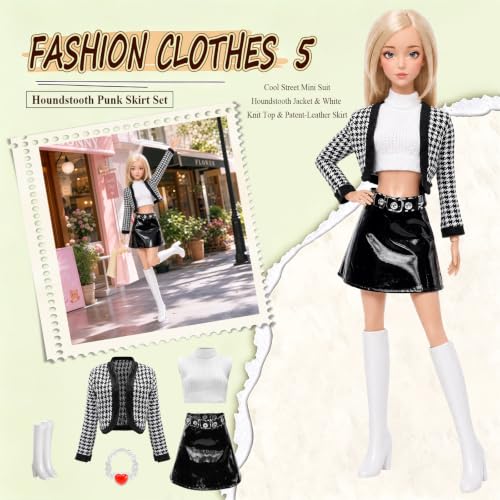 14 PCS Doll Clothes & Accessories for 11.5 Inch Girl Dolls Fashion Set - image 6