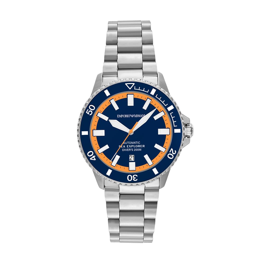 Emporio Armani Men's 42MM Silver-Tone Stainless Steel Watch, AR60090