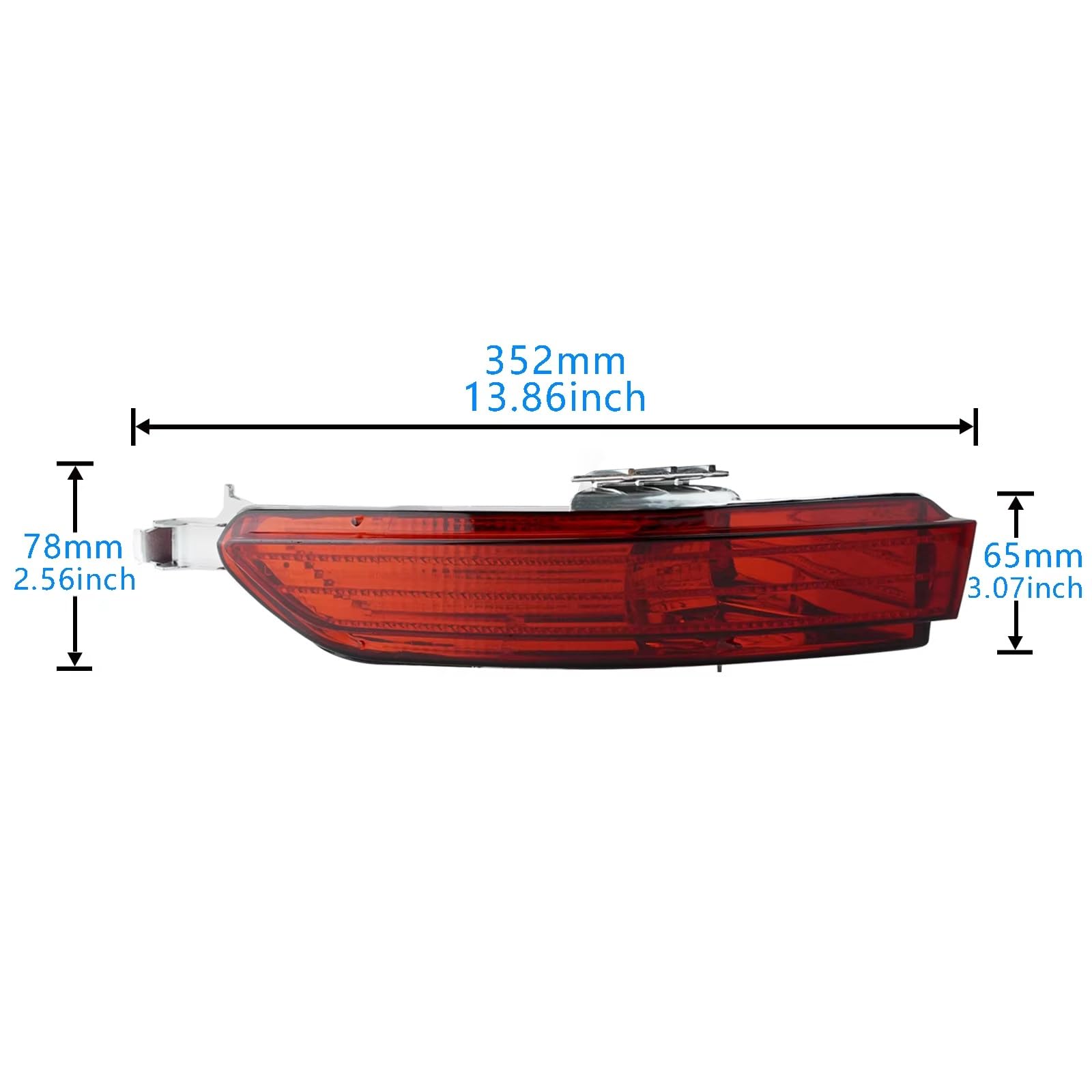 Compatibile Con Per Touareg 7P 2011 2012 2013 2014 Paraurti Posteriore Laterale Riflettore Fendinebbia Luce Posteriore Luce Stop Rossa Lente Destra 7P6945702F Posteriore Paraurti Riflettori