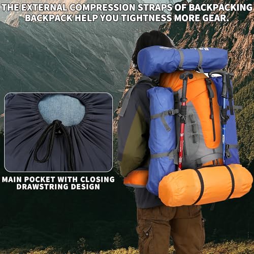W WINTMING 60L Hiking Backpack