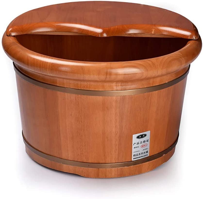 Spa de pies de madera para masaje y relajación
