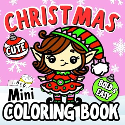 Cute Christmas Mini Coloring Book