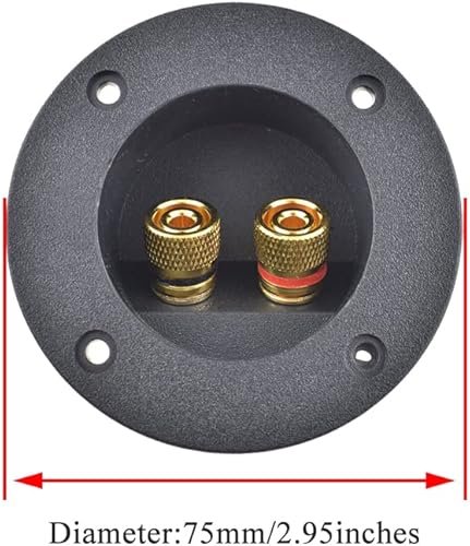 Miniatura 2 de Hahiyo Caja de altavoz redonda de 2.953 in de diámetro Soporte de copa de terminal de presión de sonido más alta Menos resonancia Conecte de forma