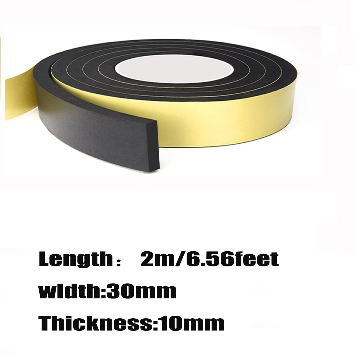 XMRISE Foam Seal Tape High Density Close Cell Foam Strips Gasket for Door Insulation,2mmx30mmx5m