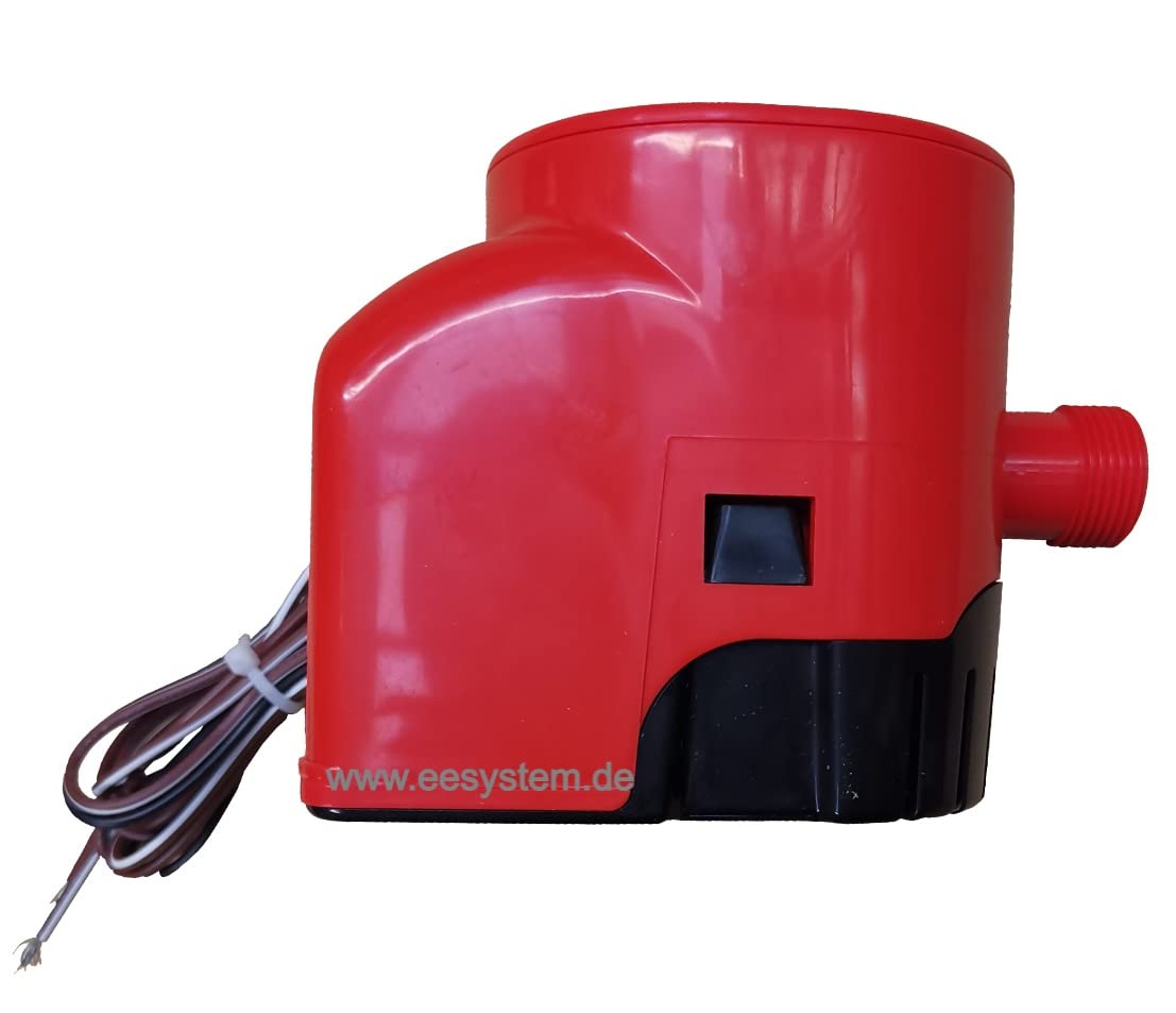 Bomba de libra automática SPX Flow Ultimate 600 GPH 12 V Johnson con interruptor, 38 L/min, cartuchos, bomba de sentina, bomba de barcos y yates