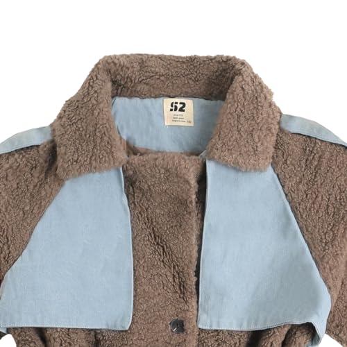 Image of Bold N Elegant Girl 3 /4th Sleeve Winter Party Overcoat Warm Long Quilted Fur Coat Jacket for 5 to 10 Year Girls