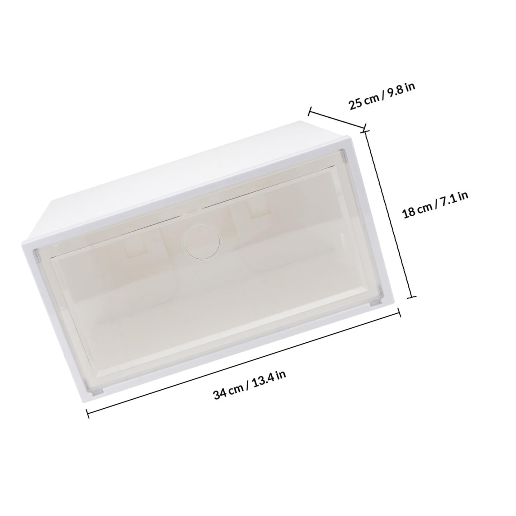 Caja de Zapatos Transparente de Plástico Gran Capacidad y Puerta Lateral, Organizador Práctico y Diseño Simple para Almacenamiento Hogar