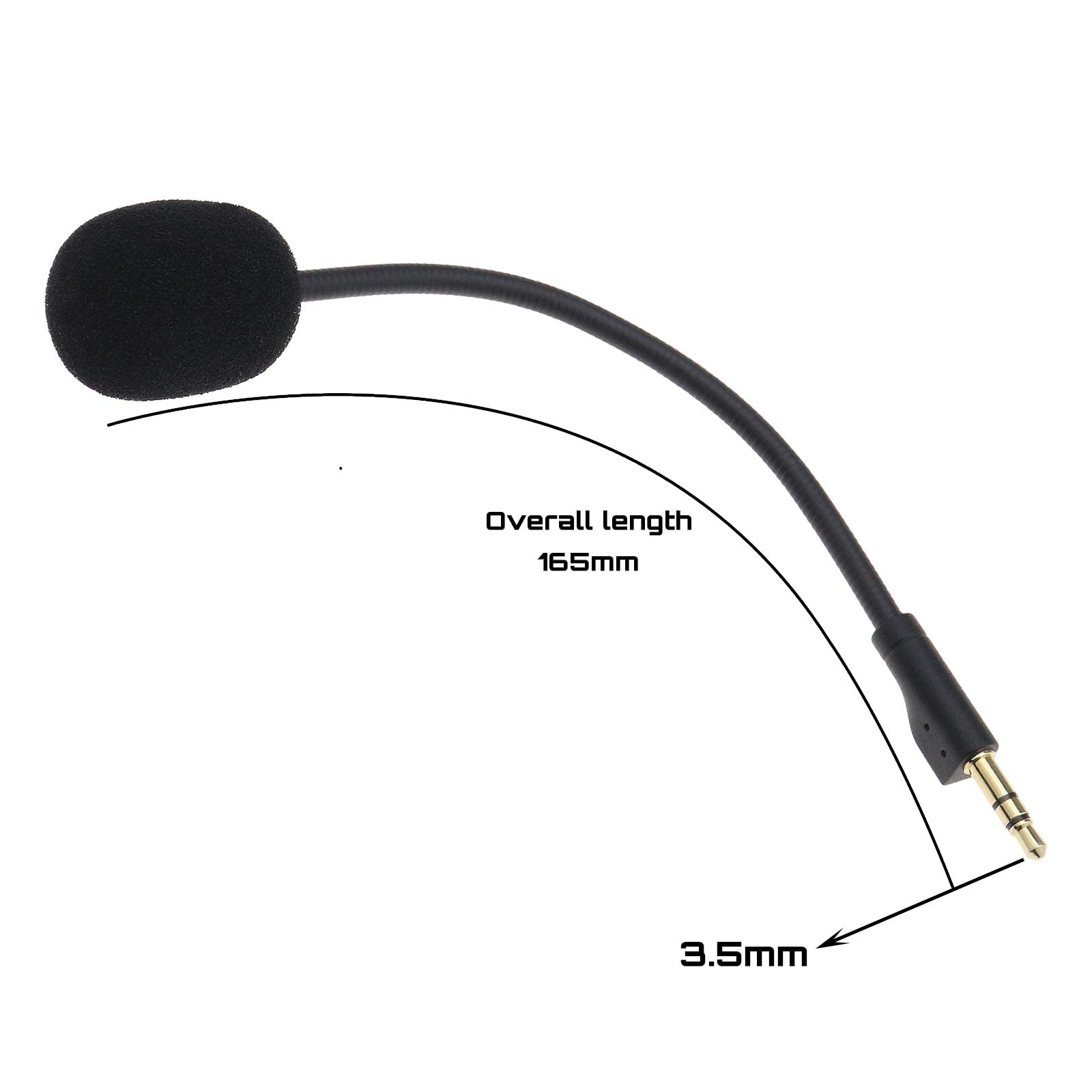 Microfono Boom Per Logitech G PRO X/G Pro - Cancellazione Rumore Con Copertura Schiuma, Flessibile