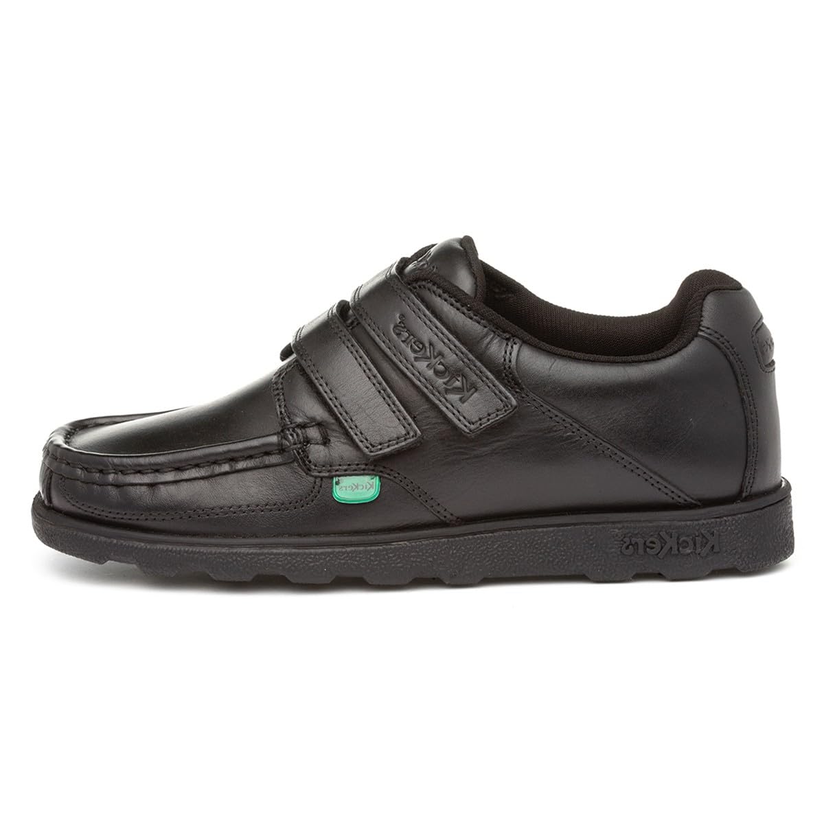 Kickers Fragma T Vel Kids Moc Toe Shoes Black 13 UK Child