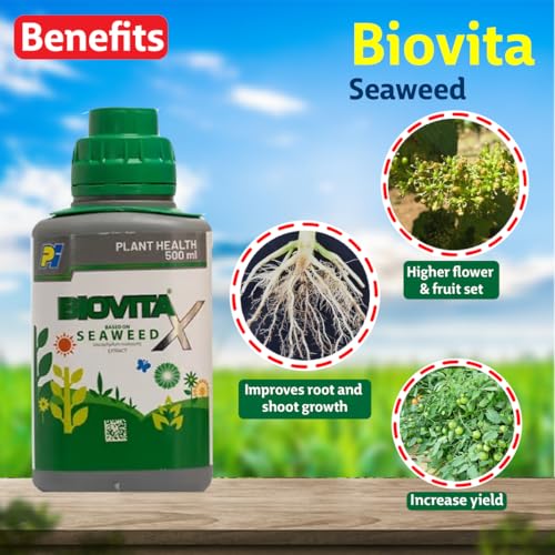 Image of Biovita X || Liquid Seaweed Concentrate Fertilizer For Utility In Gardens, Field Crops And Vegetables || 100ml