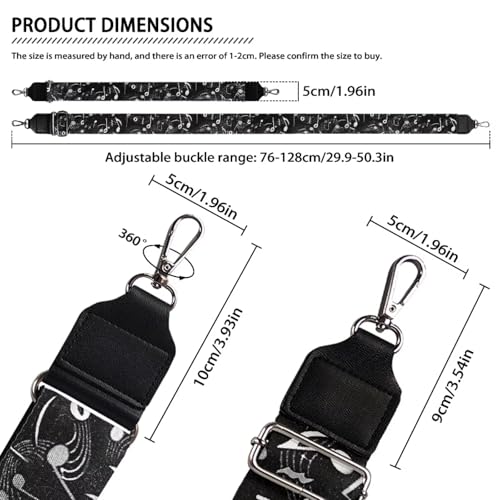 Image of Jeiento Wide Purse Strap Wide Shoulder Strap Adjustable Replacement Belt Soft Guitar Shoulder Straps for Women Girls Gifts