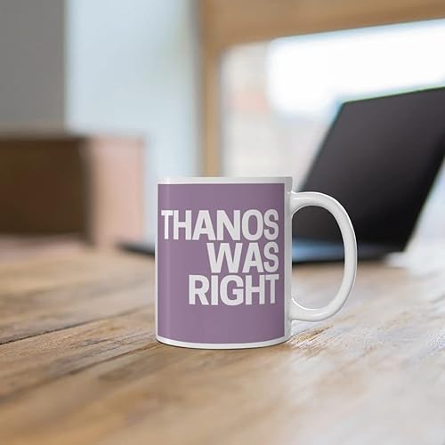 Miniatura 7 de Taza de café Thanos Was Right. Taza de café de cerámica con diseño de doble cara. Perfectamente equilibrada, como todas las cosas deberían ser. 11