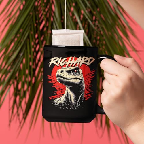 Taza personalizada de cerámica con diseño de dinosaurio 11oz miniatura 3