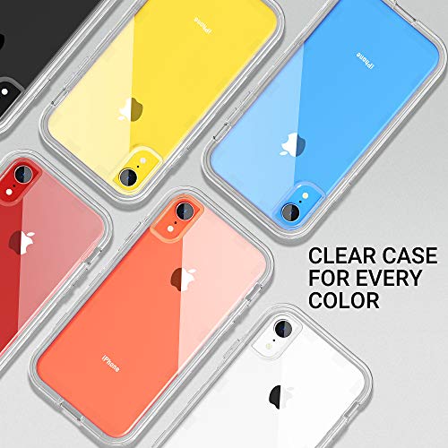 Ulak Iphone Xr Case Crystal Clear, 3 In 1 Hybrid Hard Pc Back Cover With Shockproof Bumper Anti-Scratch Protective Phone Case For Iphone Xr 6.1 Inch, Clear #TOP7