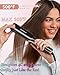 DORISILK 500 Degree High Temp Professional Hair Straightenr ， Ceramic Wide Flat Iron ，2 in 1 Hair Straightener and Curler，Plasma Flat Iron Get Frizz-Free and Shiny 500FW1