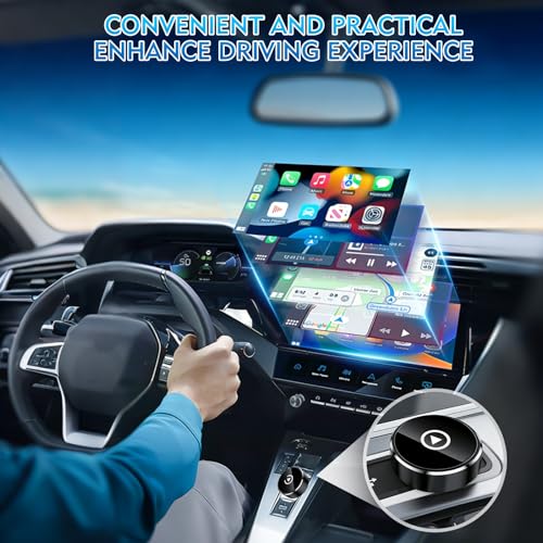 Zokvic Wireless CarPlay Adapter, 2-in-1 Mini CarPlay & Android Auto Wireless Adapter, Plug & Play, Auto Connect, Car Accessories, Car Play Dongle Compatible with iPhone & Android - image 7