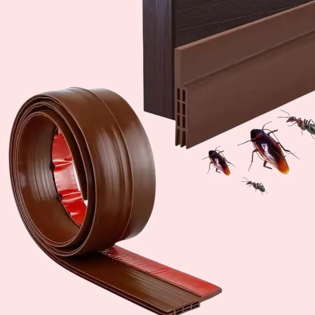Door Bottom Guard Seal Strip Draft Stopper Soundproof Dust Insect Stop | Adhesive Door Seal Strip Noise Blocker Cold Air Dust Protection-image-37