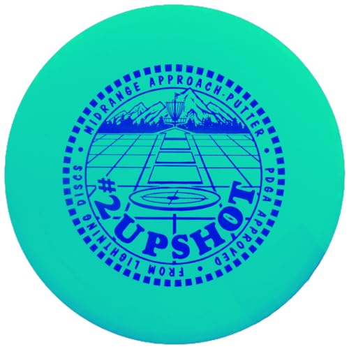 Mint Discs Lightning Standard #2 Upshot Putter Golf Disc Beginner Midrange | Stable Straight Line Shots, 170-175g