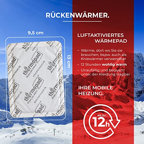 Thermopad Back Warmer - The Original: 5,10 or 30 Heat Pads for 12 Hours of Heat I Ready to Use Pads I Extra Warm Heat Pad Pads Also Suitable as Neck Warmer, Shoulder Warmer & Kidney Warmer - Image 4