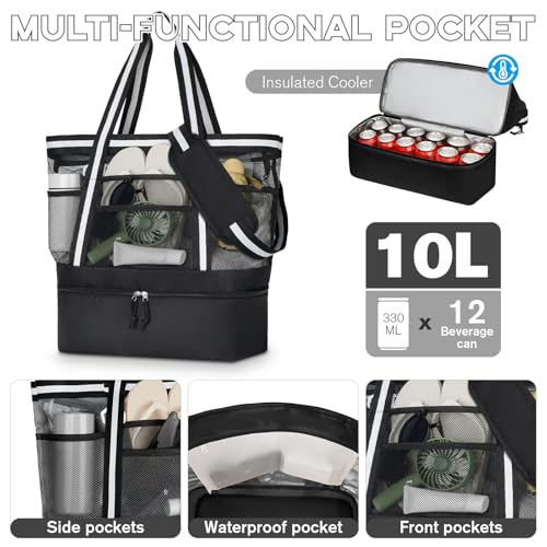 Mesh Tote Bag With Cooler - image 4