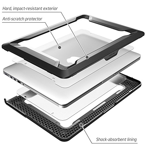 Macbook Pro 13 Case, NexCase [Heavy Duty] Slim Rubberized [Snap on] [Dual Layer]