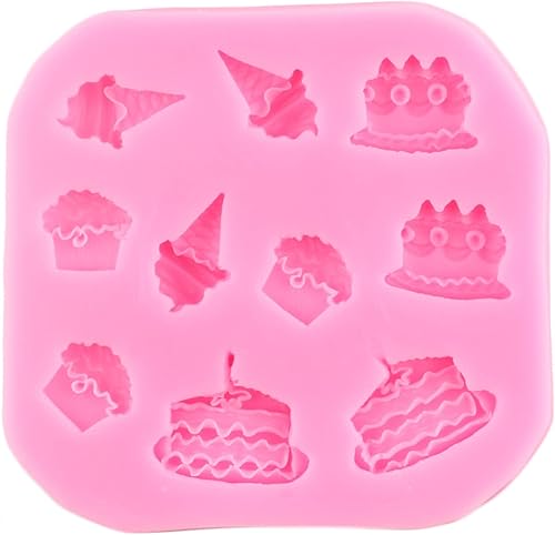 Miniatura 7 de ZiXiang Moldes de silicona para conos de helado, molde de dona, molde de caramelo para decoración de pasteles, decoración de cupcakes, polimero de