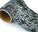 Vinyl Camo Wrap Film with Realistic Deer Skull Camouflage Print Pattern. Bubble-Free Outdoor Adhesive Film 6” x 7 Ft Long Roll for Wrapping Various Items. 8 Year Weatherproof Film