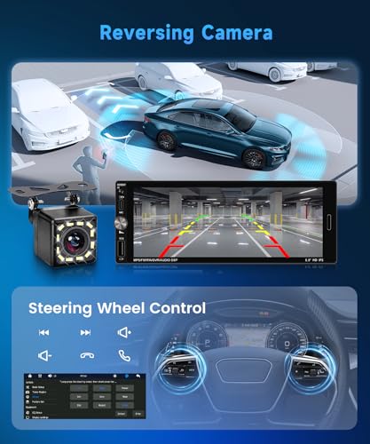 Radio para Auto 1 Din con Pantalla Táctil 6.9" Rimoody miniatura 5