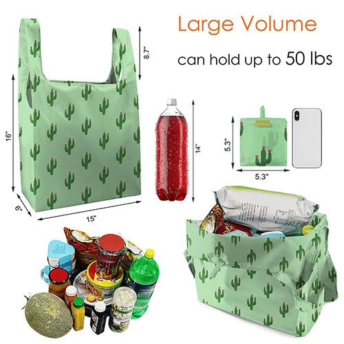 Image of BeeGreen Rolled Up Grocery Bags Reusable Shopping Bags Foldable for Groceries