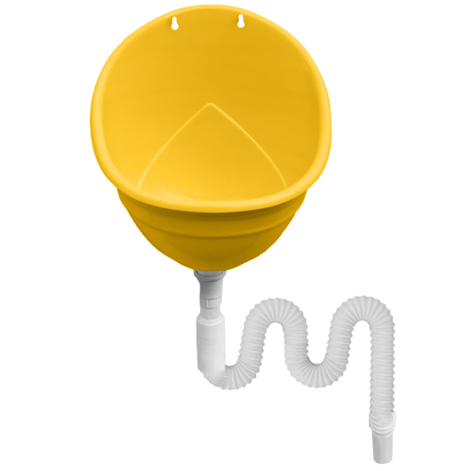 Waterless Urinals for Men 11.6x9.5x13.6" Splashproof PP Urinals with 27.6" Hose Ergonomic Anti-Clogging Wall Hanging for Backyard Garage Outdoor Home Tools