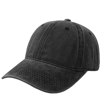 TopTie Baseball Cap Washed Cotton Unisex Adjustable Vintage