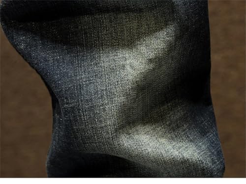 Mens Spring Denim Slim Fit Retro Stretch Trousers Streetwear Moto Biker Jeans4