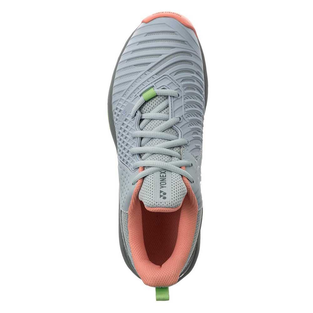 YONEX Mujeres Sonicage 3 Zapatillas De Pádel Zapatilla De Pádel Azul Claro-Albaricoque EU Neu