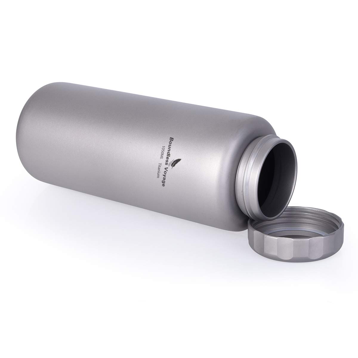 iBasingo 1050 ml/1.006,4 Gram Titanium Water Bottle Outdoor antigoccia Ampia Bocca Sport Borraccia Campeggio tè caffè Mensa bollitore per Escursionismo Arrampicata Corsa