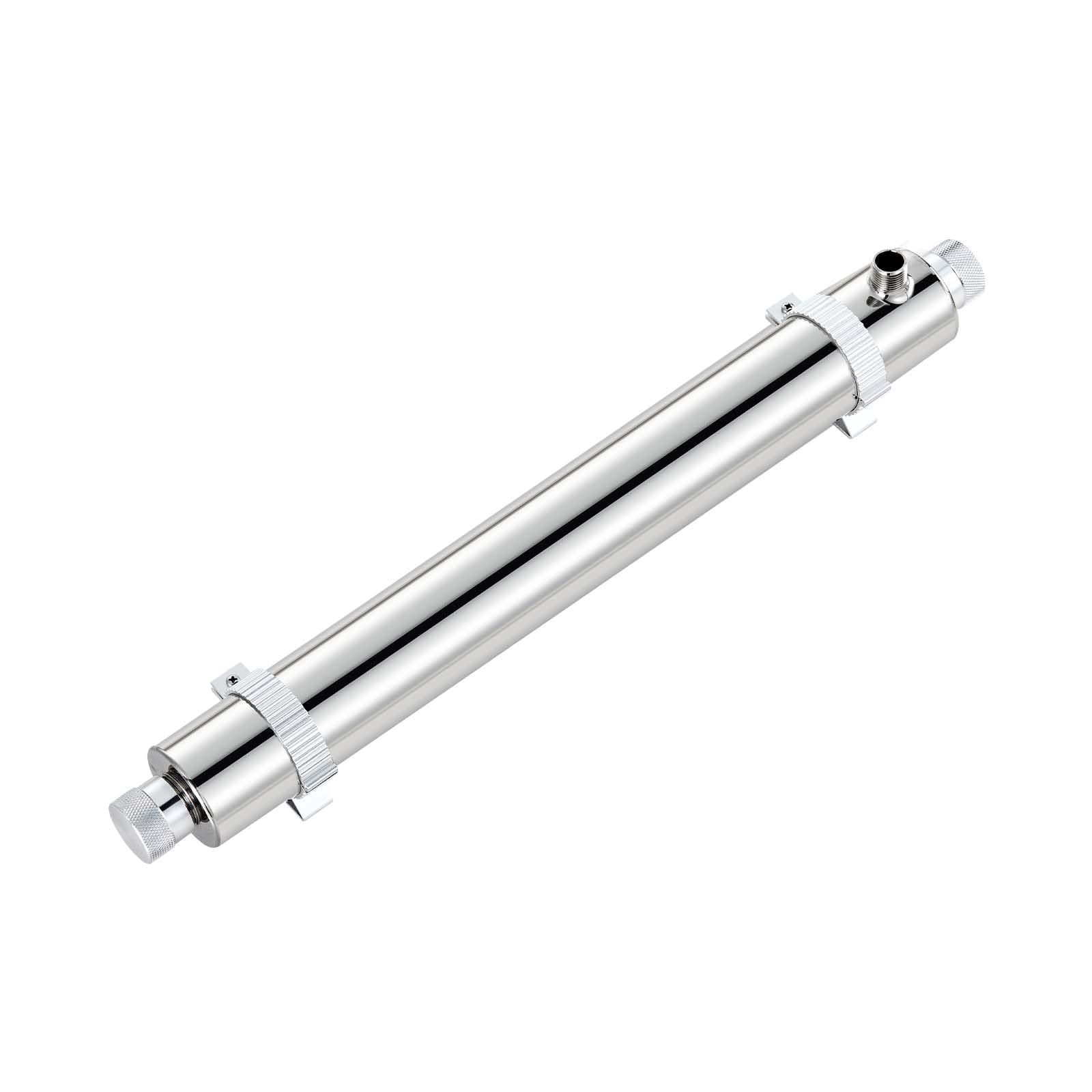 VEVOR Purificatore d'Acqua UV, 25 W 22,7 L/min Filtro Purificatore d'Acqua Ultravioletto Versatile 220 V con Alloggiamento in Acciaio Inox, per Tutta Casa con Manicotto al Quarzo, per Bere, Pulizia