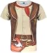 Funny World Men's Western Cowboy Halloween T-Shirts (L)