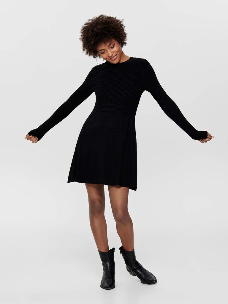 Only Onlalma L/S Robe Col Rond KNT Noos Robe Femme