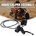 Rear Hand Hydraulic Disc Brake Master Cylinder Caliper Assembly with Brake Pads for Chinese ATV Quad Replacement for TaoTao Buyang Coolsport Kazuma Sunl ROKETA AIM-EX 50cc 70cc 90cc 110cc 125cc ATVs